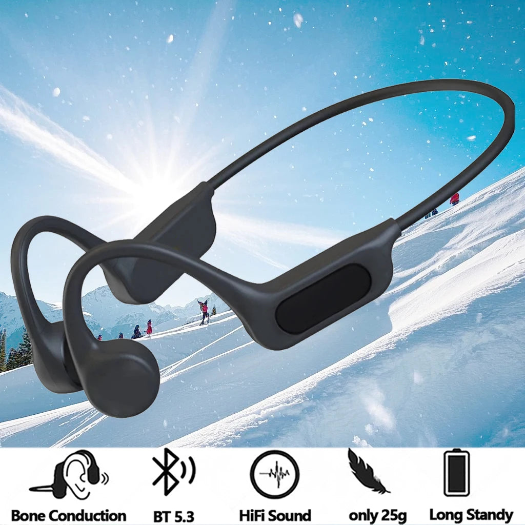 Słuchawki lonmao b33 z przewodnictwem kostnym bluetooth 5.4 z mikrofonem hd
