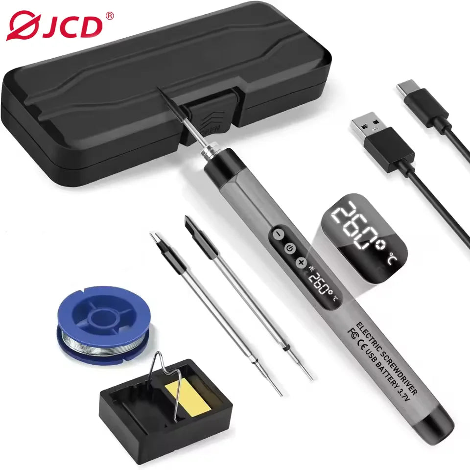 Bezprzewodowa cyfrowa lutownica usb – regulacja temperatury 300-450℃ typ-c 1000mah