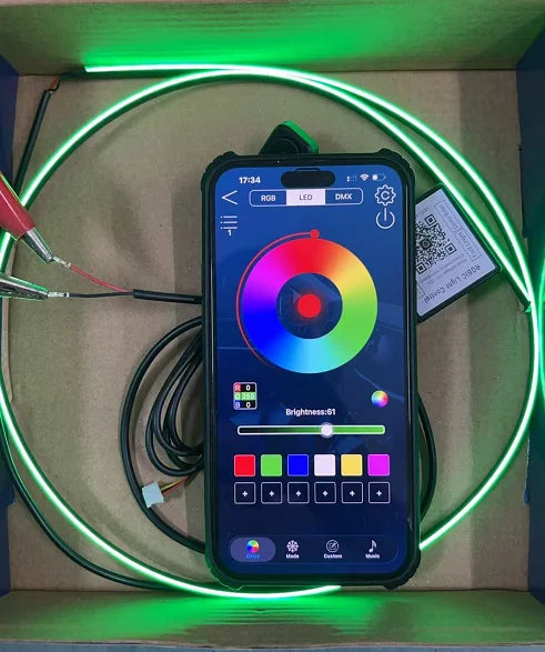 Zestaw ambientowego oświetlenia samochodowego led rgb 14/18 w 1