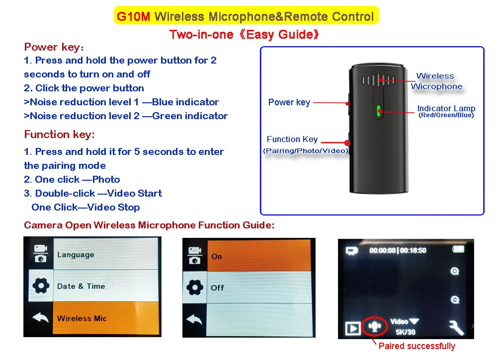 Kamera sportowa sony imx576 5k 4k60fps wodoodporna 48mp z wi-fi