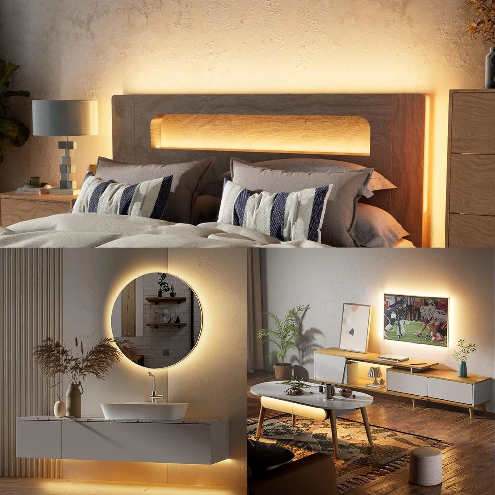CENFAYA Tuya Zigbee COB CCT Smart LED Strip 2m | Dimmable Accent Lighting