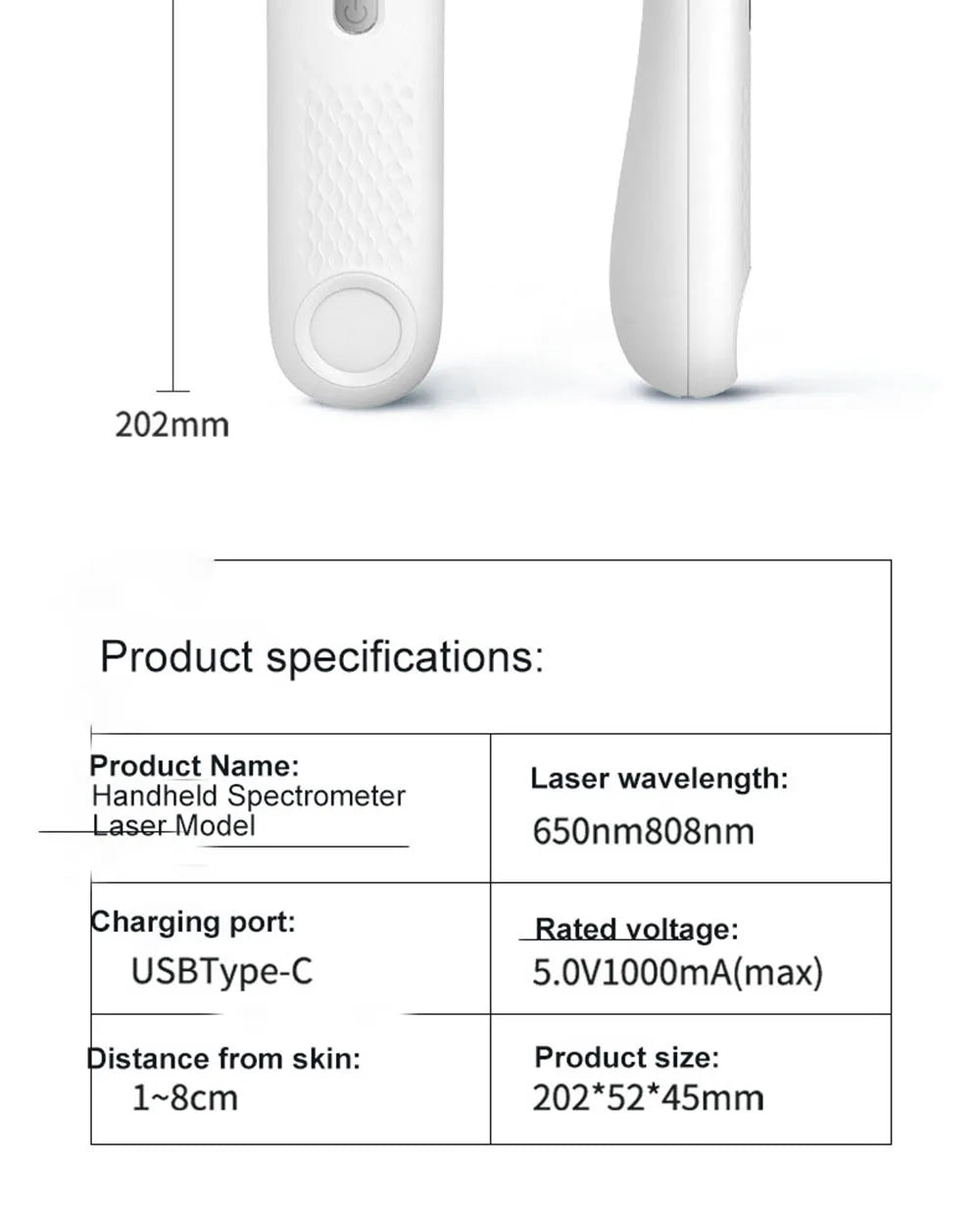Urządzenie do terapii czerwonym i podczerwonym światłem 650nm+808nm dla odmłodzenia skóry i uśmierzenia bólu