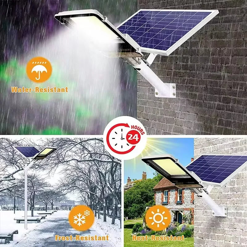 Vabena aluminiowa lampa solarna 8000mah – zewnętrzna lampa ścienna led