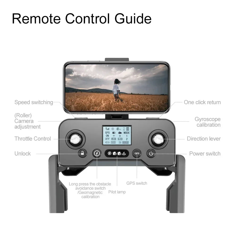 Lenovo V198 MAX GPS Drone 8K/4K Camera Obstacle Avoidance