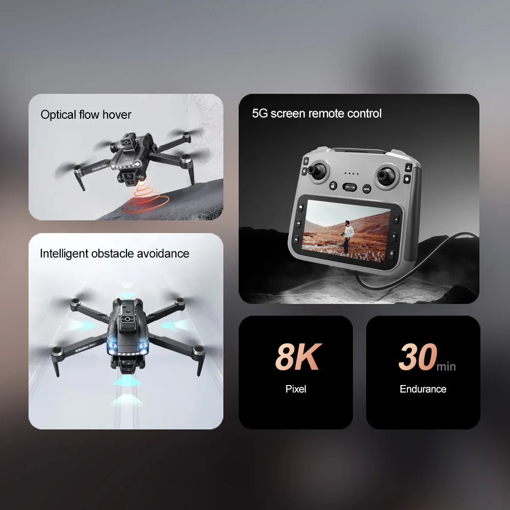 Lenovo V198Max GPS Drone | 4K/8K Dual Camera 5G FPV RC