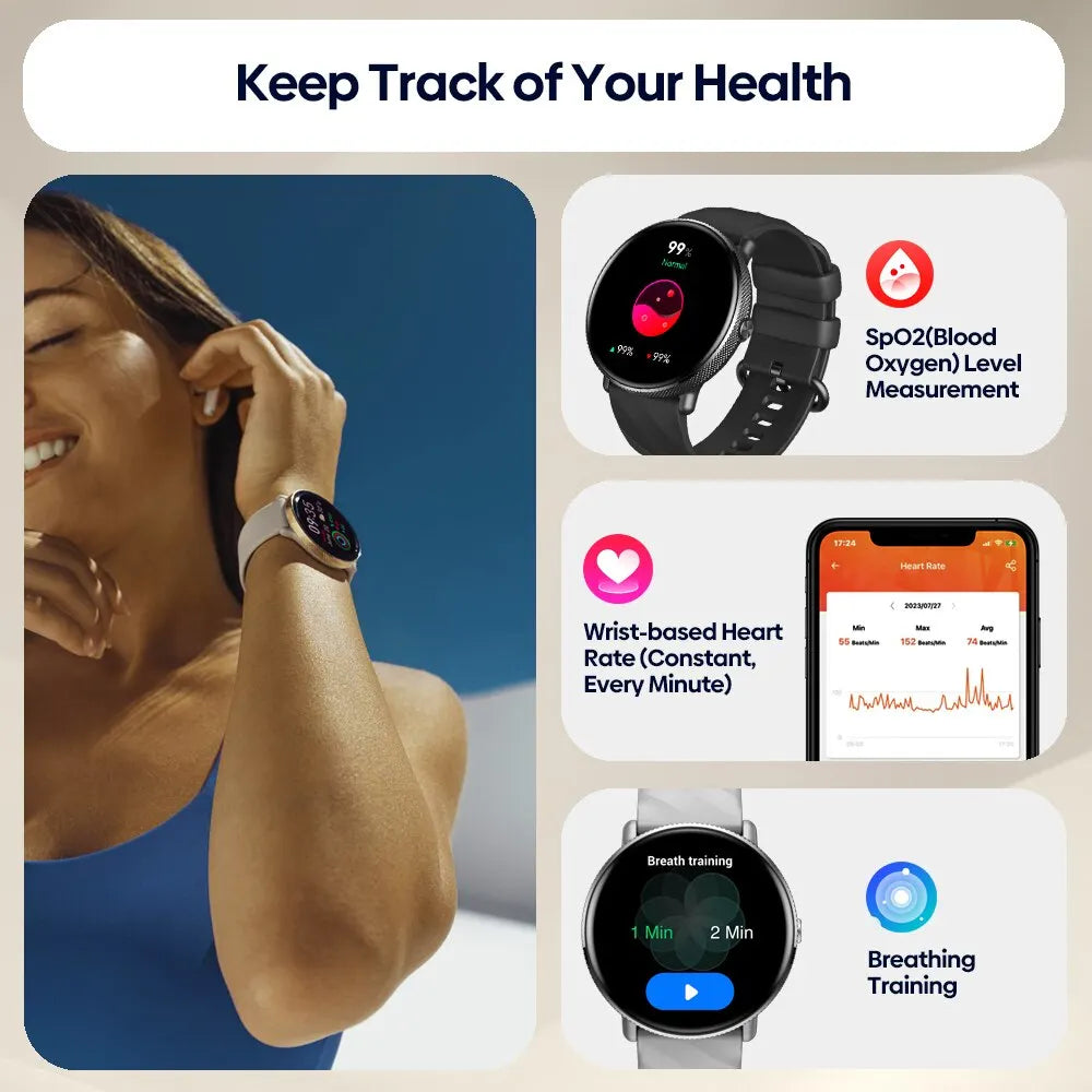 Zeblaze gtr 3 pro: smartwatch z połączeniami głosowymi, wyświetlaczem amoled i ramą ze stali 316l