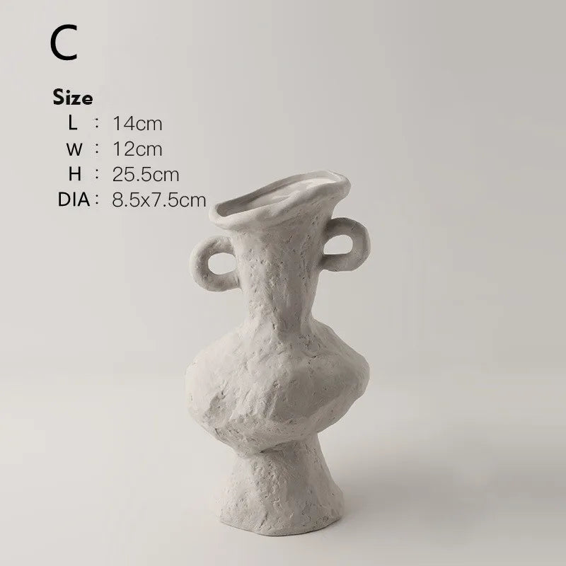 Vabena Nordic Ceramic Hydroponic Vase | Table & Bathroom Decor