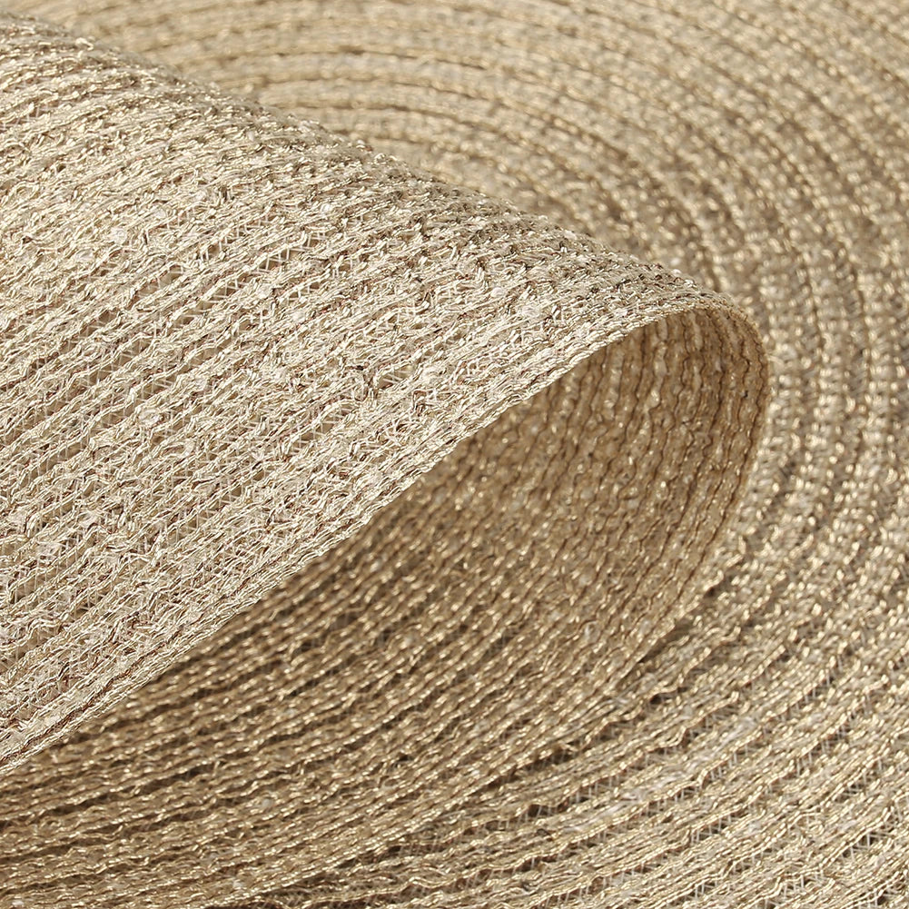 Set of 6 Round Braided Washable Placemats - Heat Resistant Table Mats
