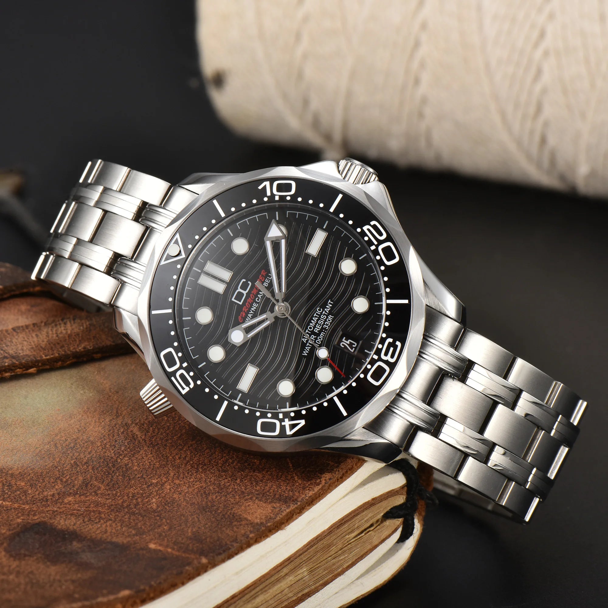 Vabena męski zegarek automatyczny 42mm nh35 | szkło szafirowe