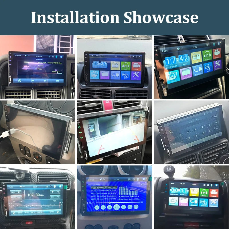 Radio samochodowe hippcron 7 cali 1 din - odtwarzacz multimedialny carplay android auto