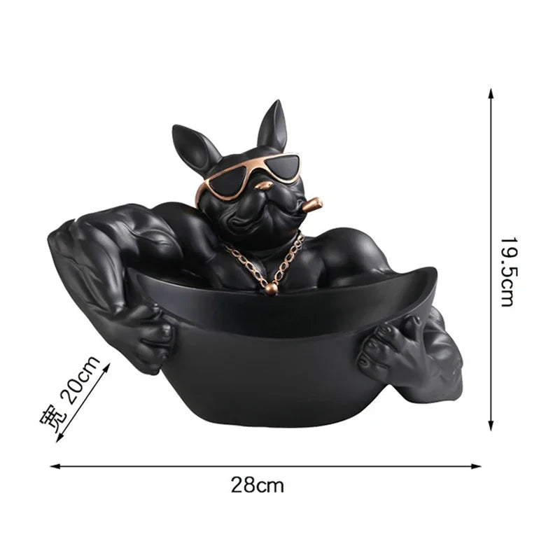 Elegancka figurka psa pudełko do przechowywania - stylowy dodatek dla zwierząt