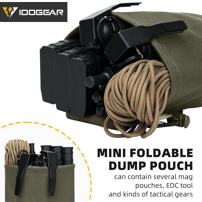 Idogear taktyczna składana torba zrzutowa molle - wytrzymała mini saszetka