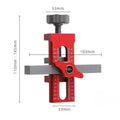 Cabinet Door Leveling & Installation Jig - 2-in-1 Positioning & Drilling Tool