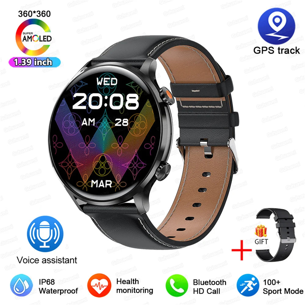 Vabena 2026 smartwatch dla kobiet i mężczyzn | amoled, gps, ip68