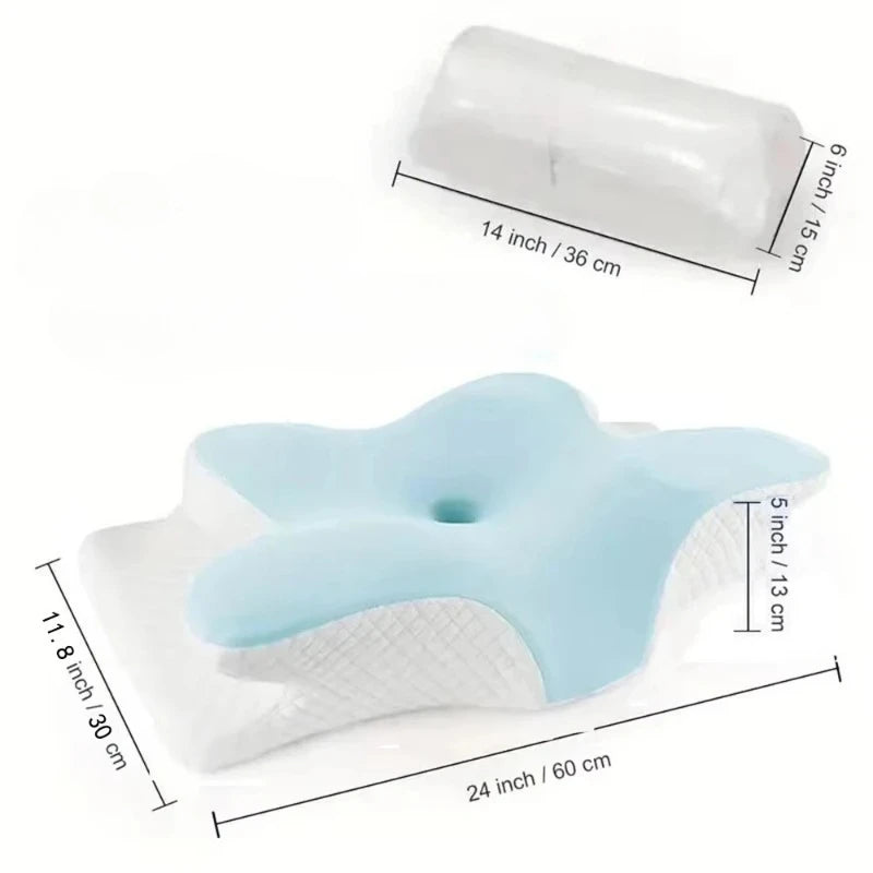 2026 Butterfly Memory Foam Sleep Pillow | Ergonomic Neck Protection & Slow Rebound Comfort