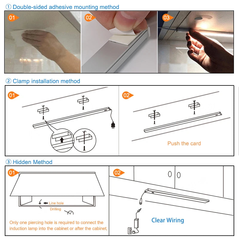 PARKSON LED Under Cabinet Lights - Motion Sensor Kitchen Lighting