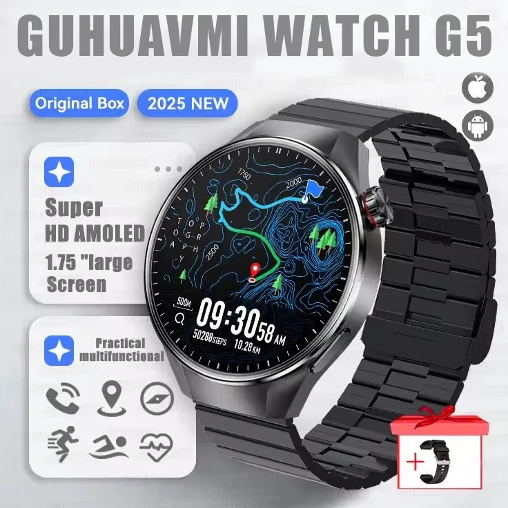 Smartwatch g5 plus | 1.75" hd amoled, gps i monitor aktywności