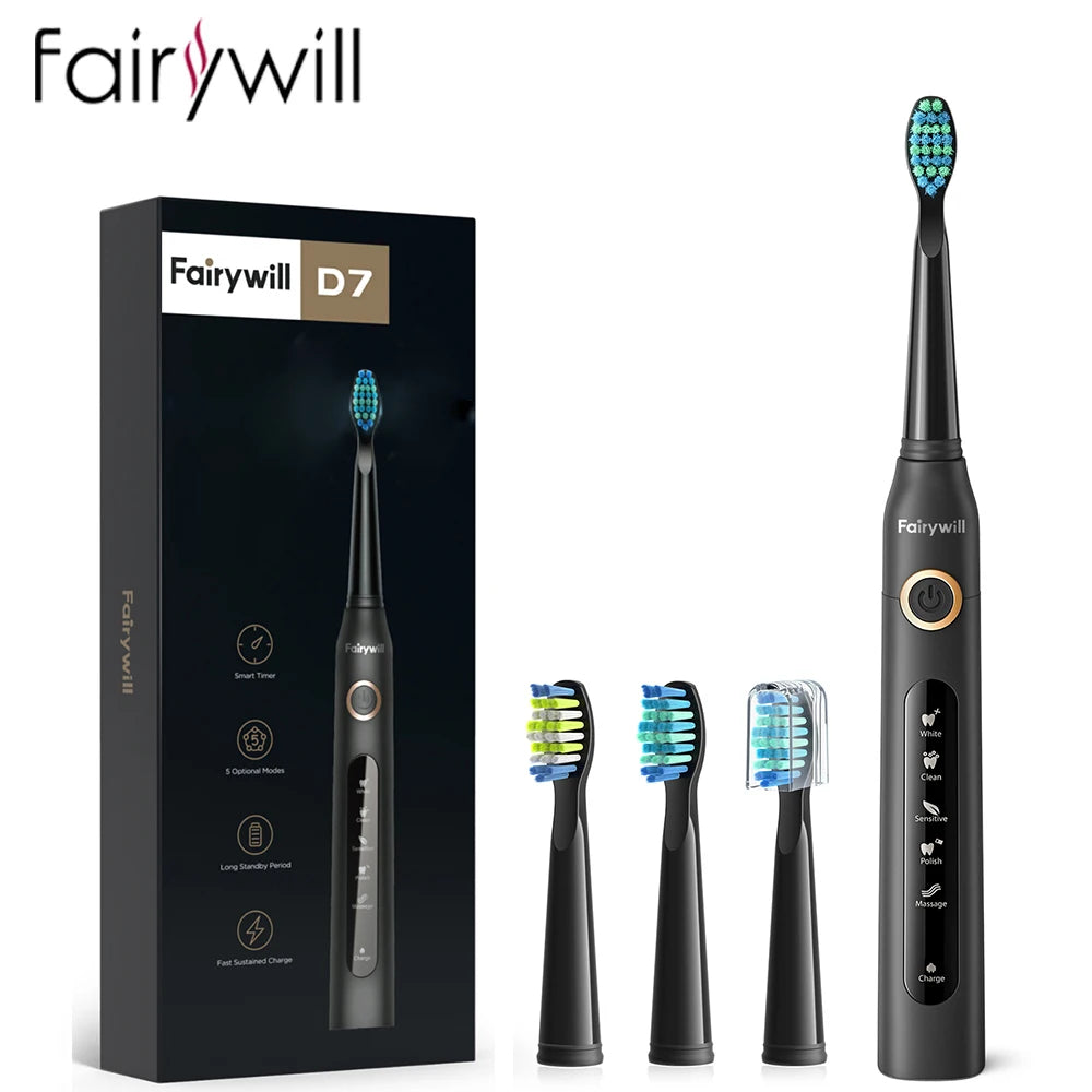 Szczoteczka soniczna elektryczna fairywill fw-507 usb ładowana