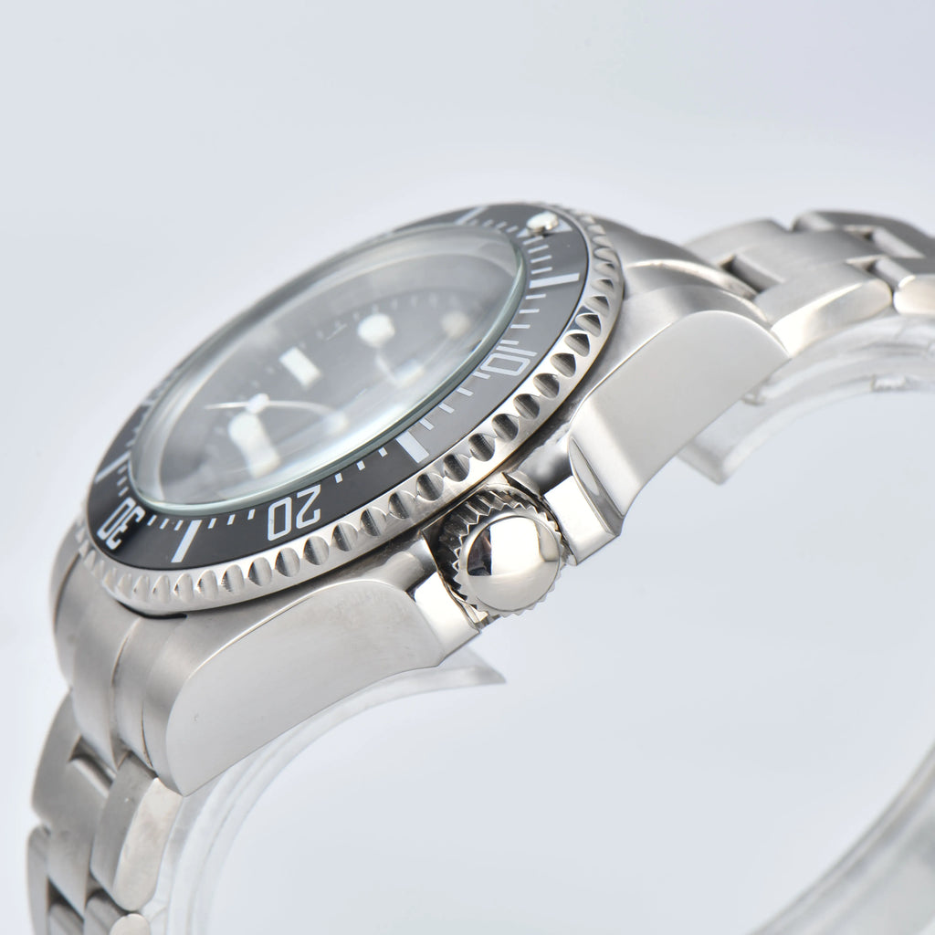 Męski 44mm zegarek automatyczny mechaniczny deep sea