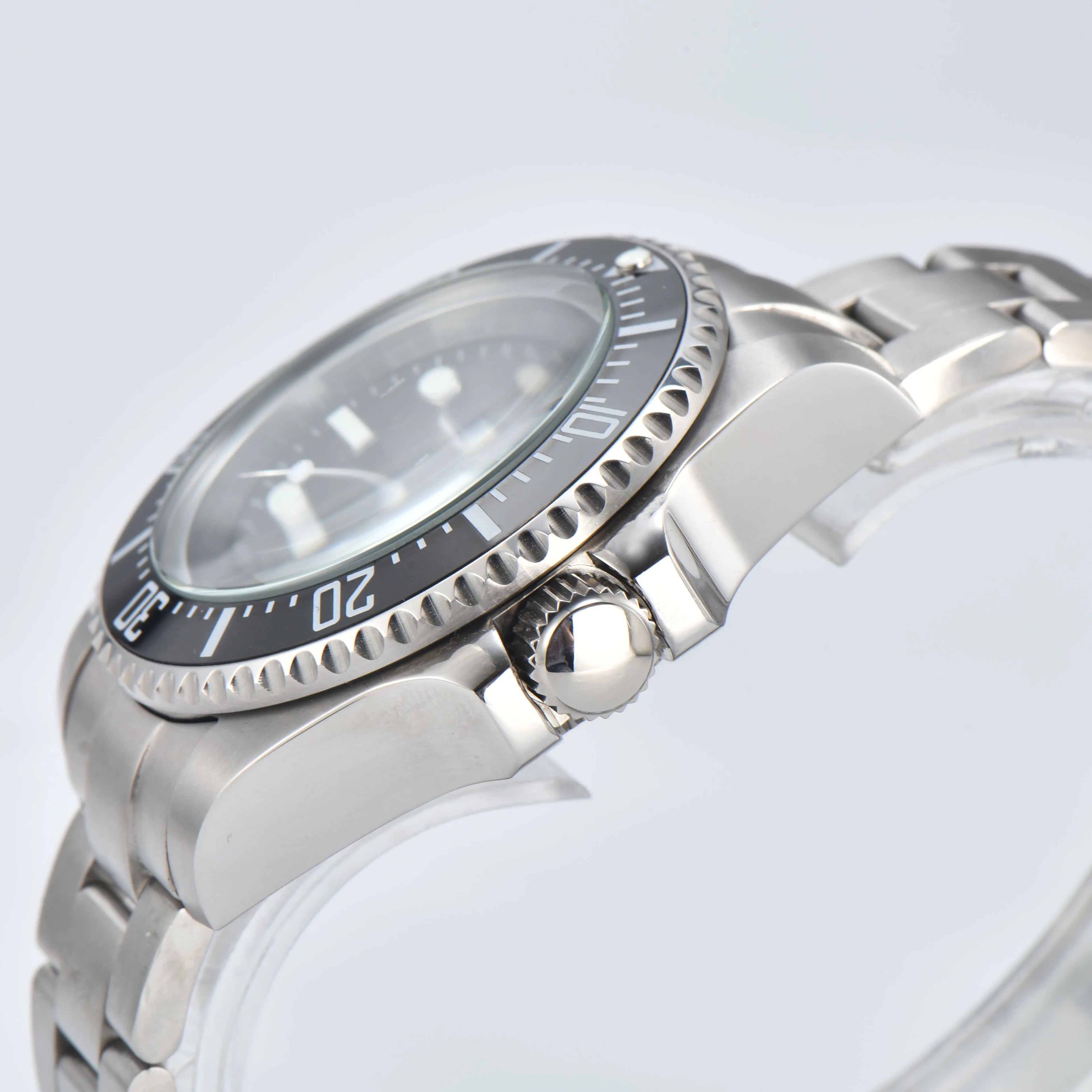 Męski 44mm zegarek automatyczny mechaniczny deep sea