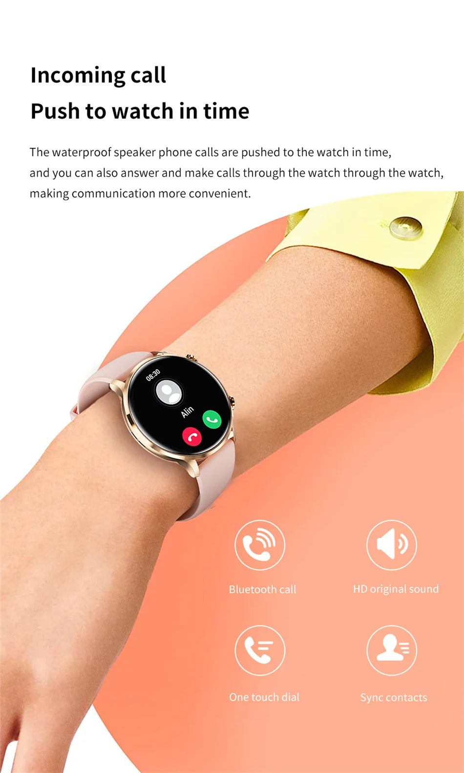 Vabena 2026 smartwatch dla kobiet i mężczyzn | amoled, gps, ip68