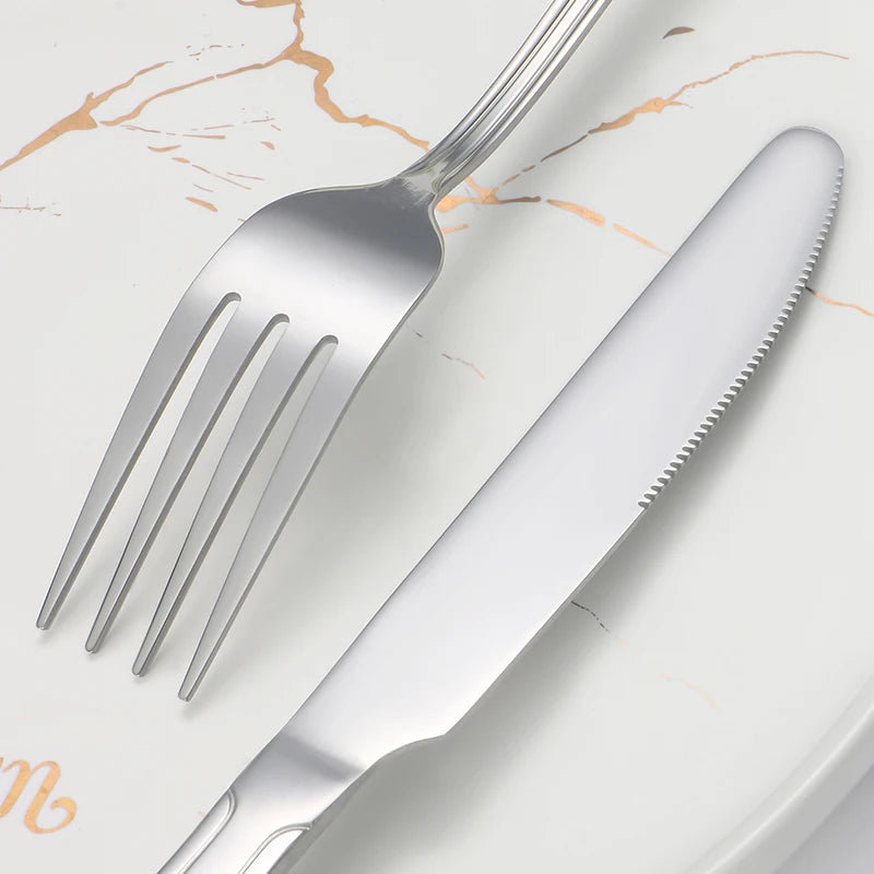 Luksusowy zestaw sztućców do steków ze stali nierdzewnej dla restauracji i hoteli