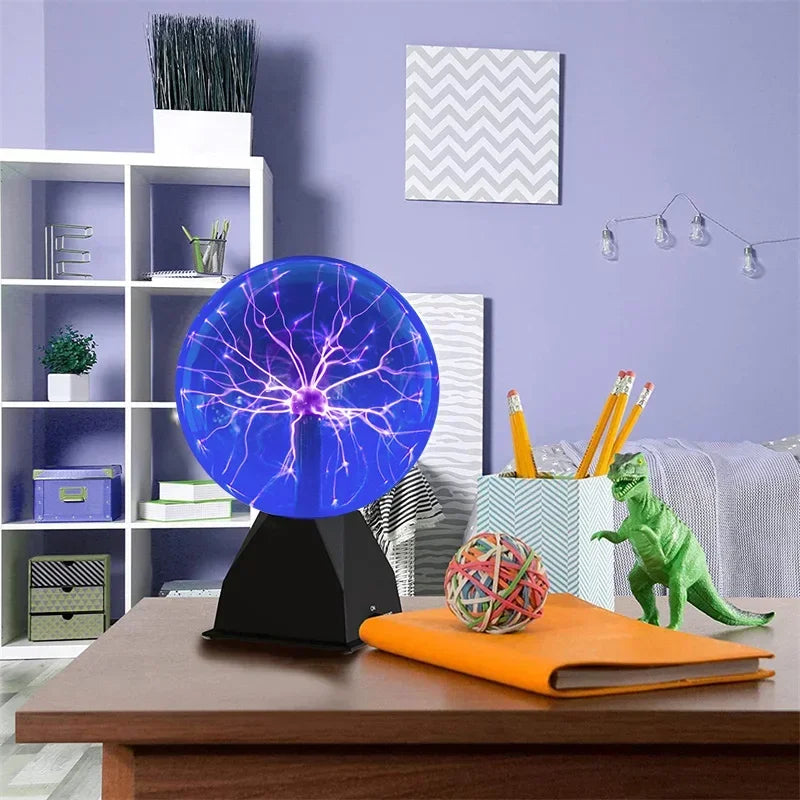 Lampa plazmowa 8 cali kontrolowana dźwiękiem - dotykowa lampka nocna led