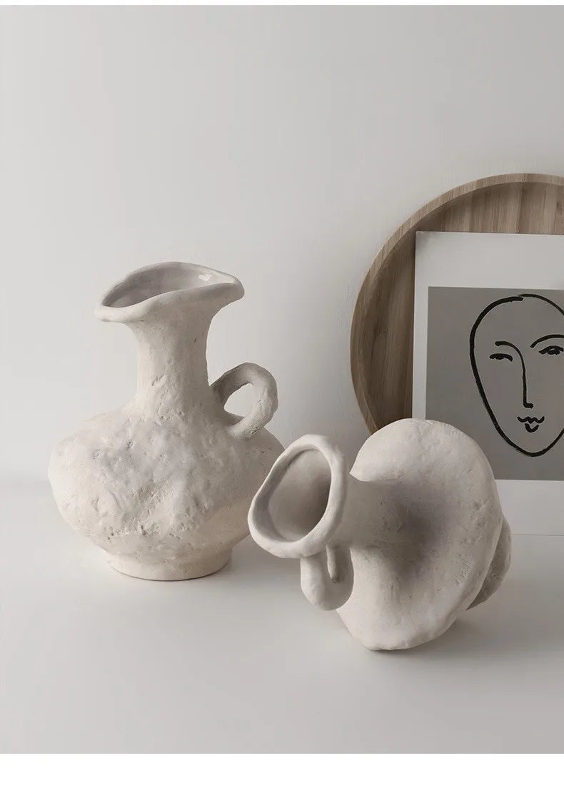 Vabena Nordic Ceramic Hydroponic Vase | Table & Bathroom Decor