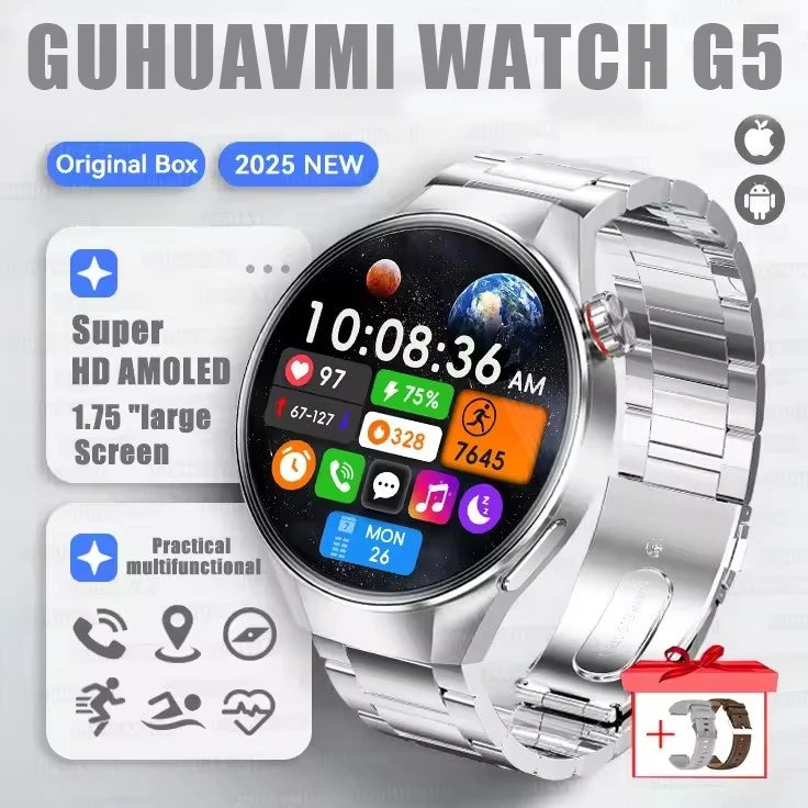 Smartwatch g5 plus | 1.75" hd amoled, gps i monitor aktywności
