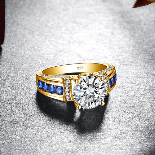 Certyfikowany pierścionek z moissanitem 2ct d vvs1 - elegancja srebra próby 925