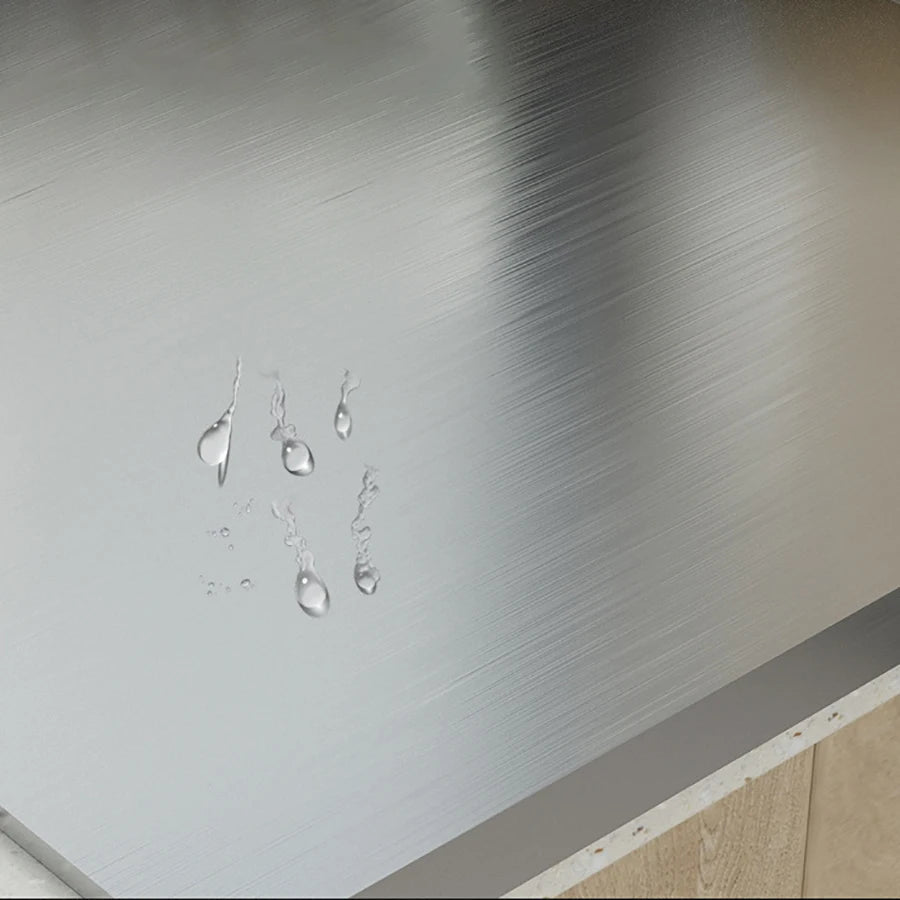 L-Shaped Stainless Steel Chopping Board - Large, Double-Sided Kitchen Tool