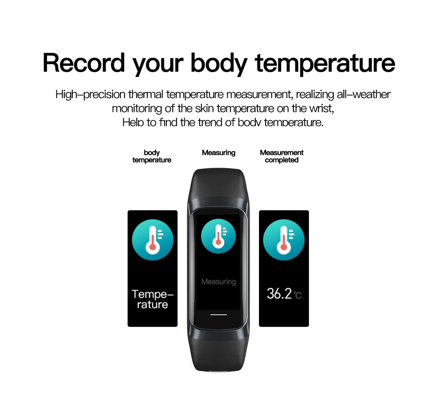 Zegarek smartwatch lige amoled - monitor tętna i aktywności fizycznej