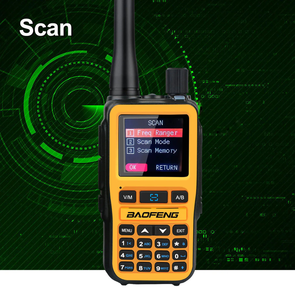 Baofeng uv-5r mini zestaw 2 sztuk dwuzakresowy radiotelefon kompaktowy 5w z odbiornikiem pasma lotniczego i ładowaniem usb-c