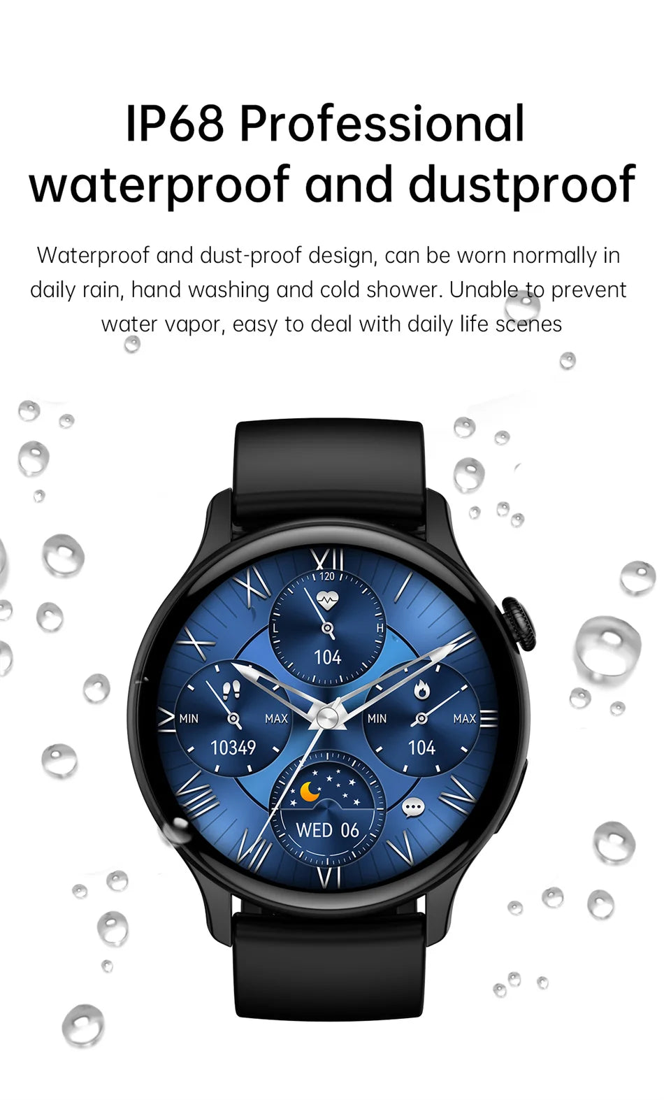 Damski elegancki smartwatch amoled z gps i rozmowami bluetooth