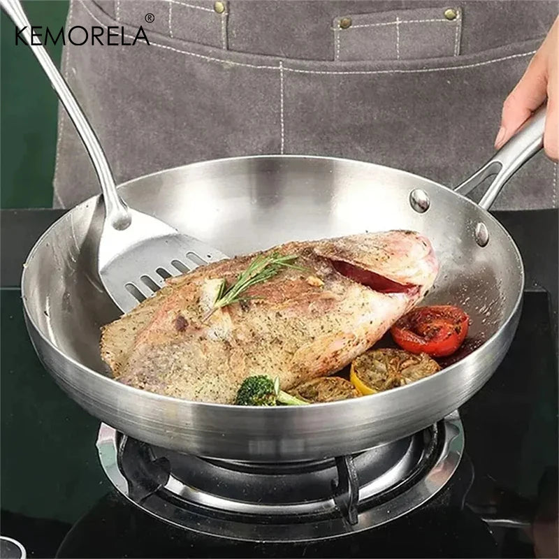 Patelnie ze stali nierdzewnej vabena 5-warstwowe – patelnie wok nieprzywierające 22-28cm
