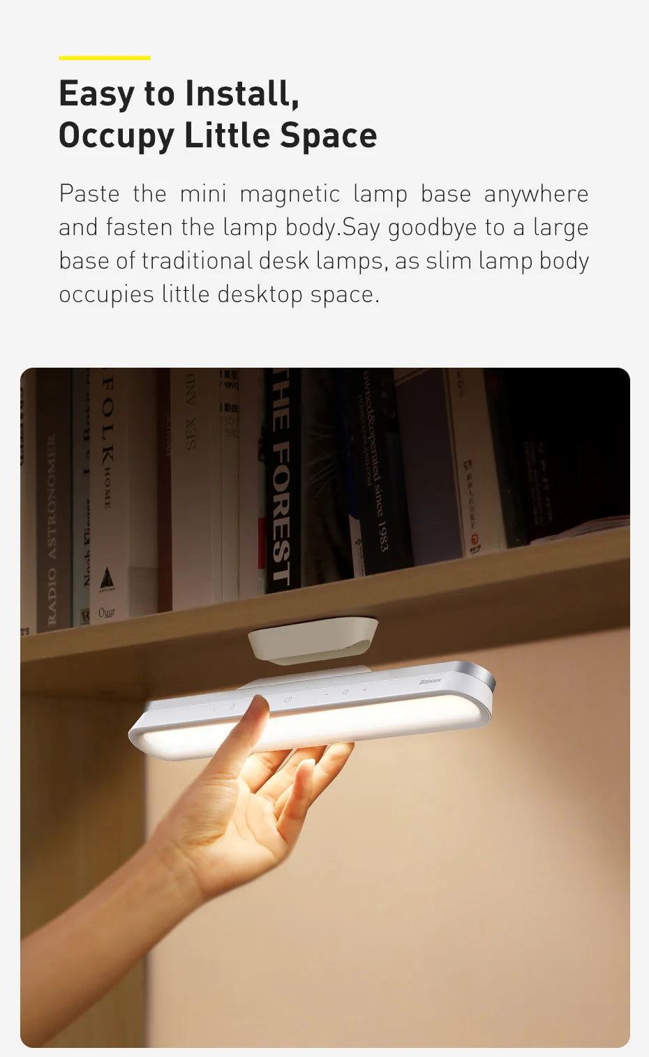 Baseus magnetyczna lampa na monitor – ochrona oczu i lampka biurkowa