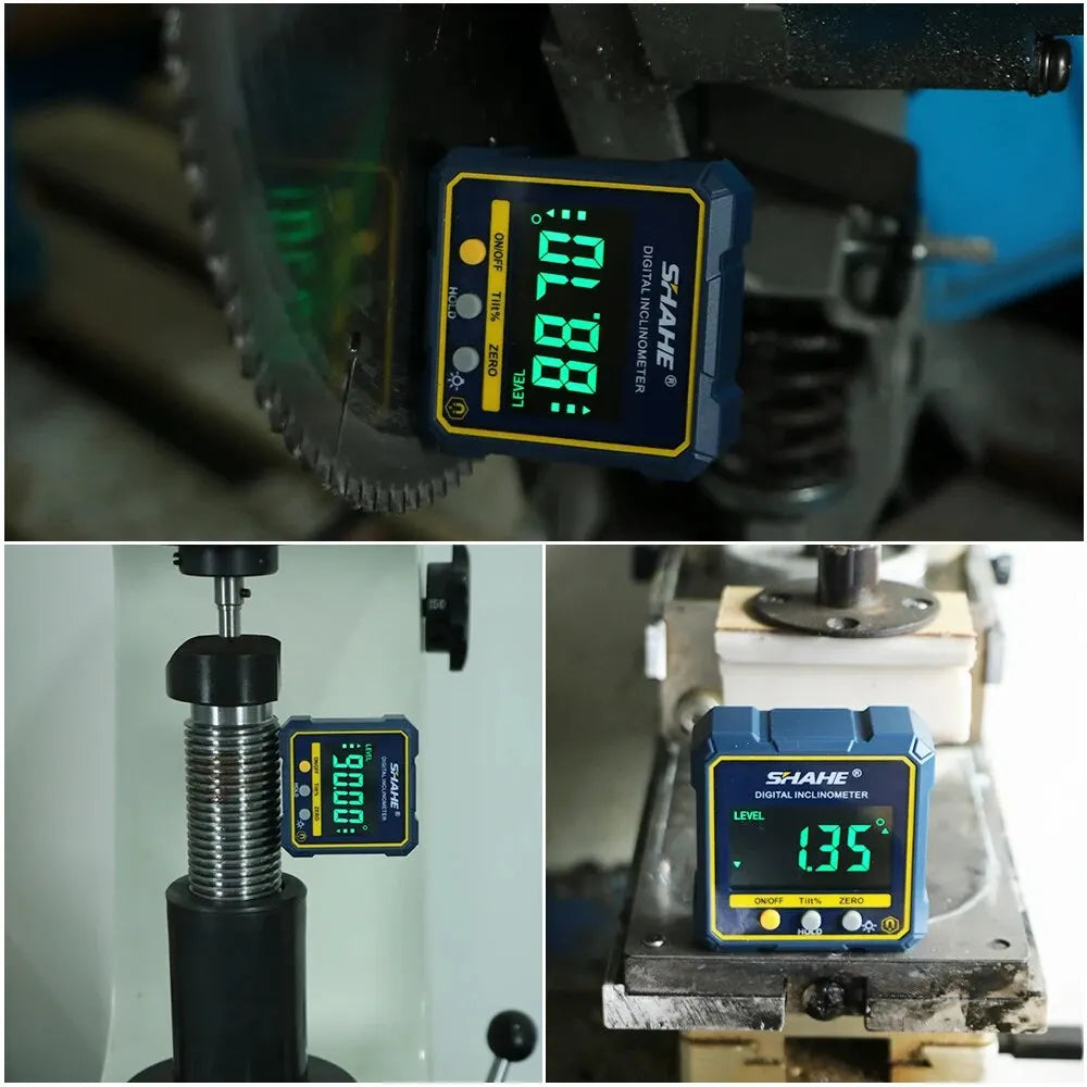 SHAHE Digital Angle Gauge & Protractor with Magnetic Base & Backlight