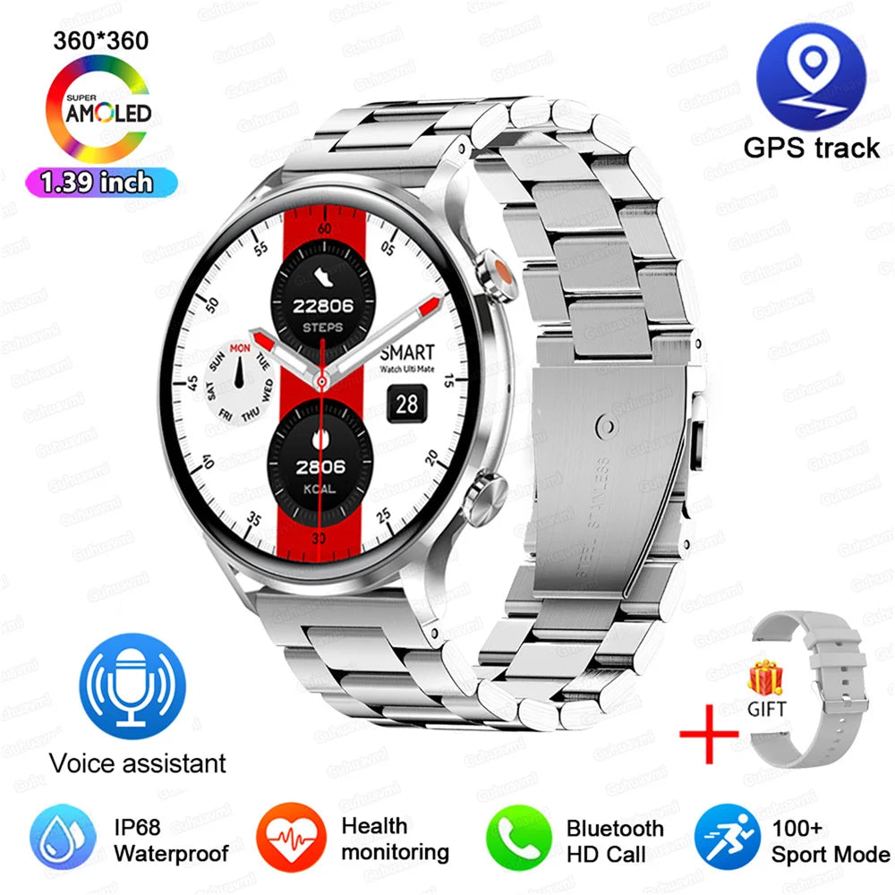 Vabena 2026 smartwatch dla kobiet i mężczyzn | amoled, gps, ip68