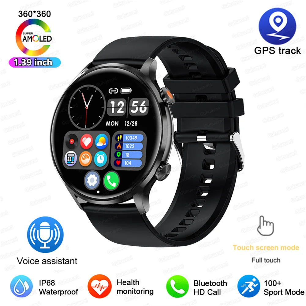 Vabena 2026 smartwatch dla kobiet i mężczyzn | amoled, gps, ip68