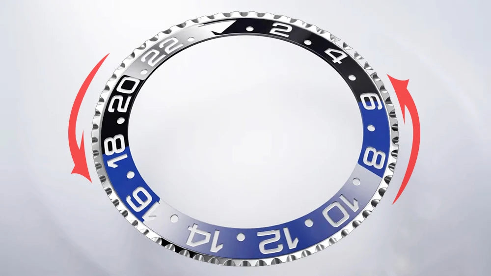 Zegarek mechaniczny męski pagani design pd-1662 luksusowy gmt - szafir, stal, wodoodporny 100m