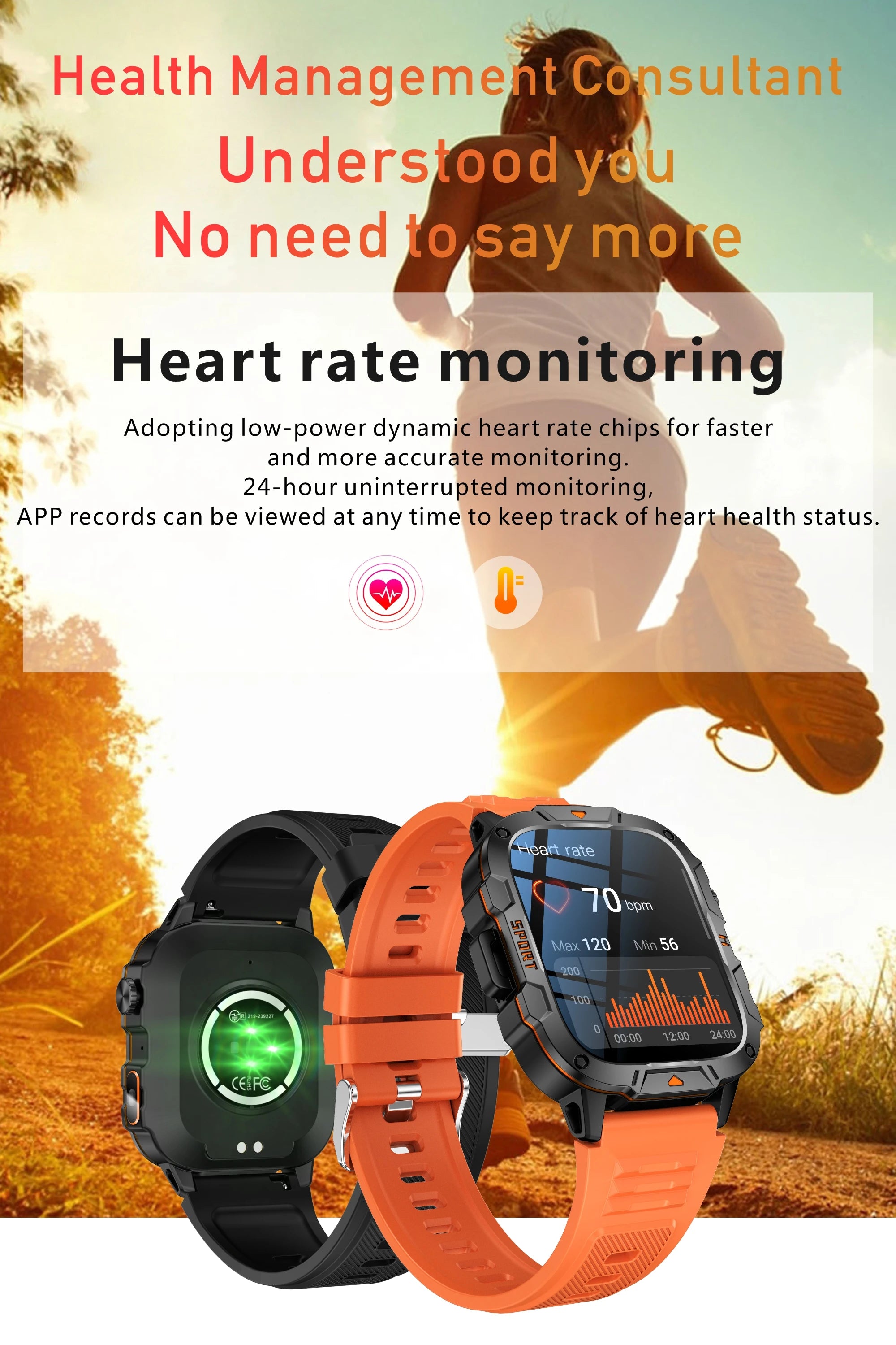 Wojskowy smartwatch dla mężczyzn | wyświetlacz amoled | taktyczny zegarek 5atm