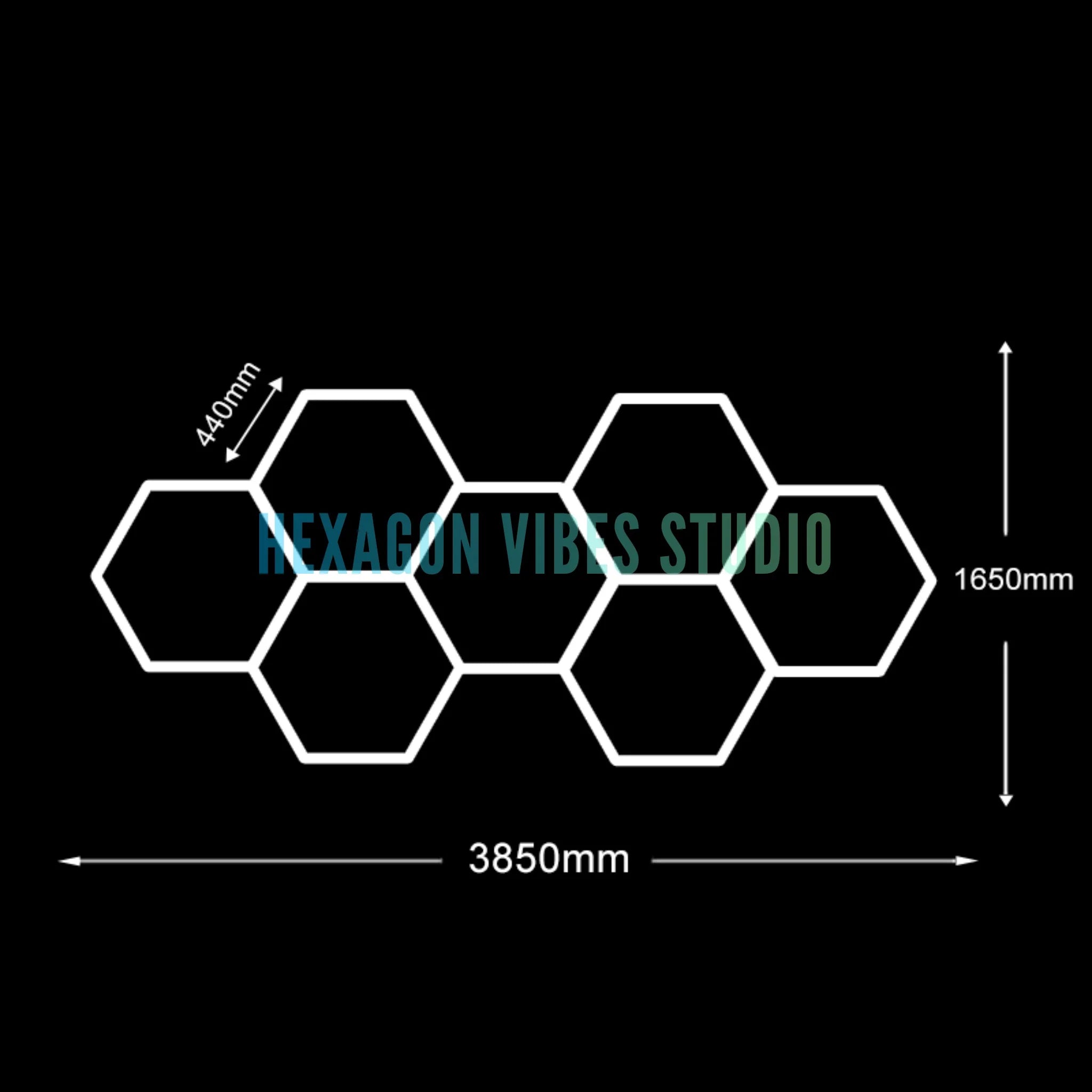 Sześciokątne lampy led do garażu 50000h 6500k ultra jasne
