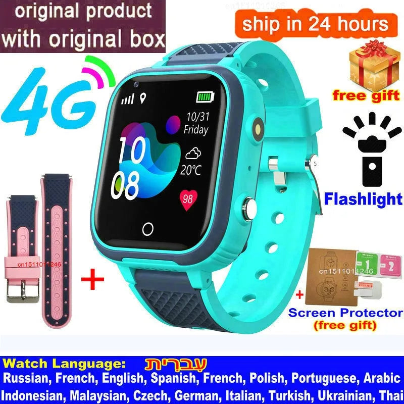 Lt21 smartwatch dla dzieci 4g – gps, rozmowy wideo, sos, wodoodporność ip67