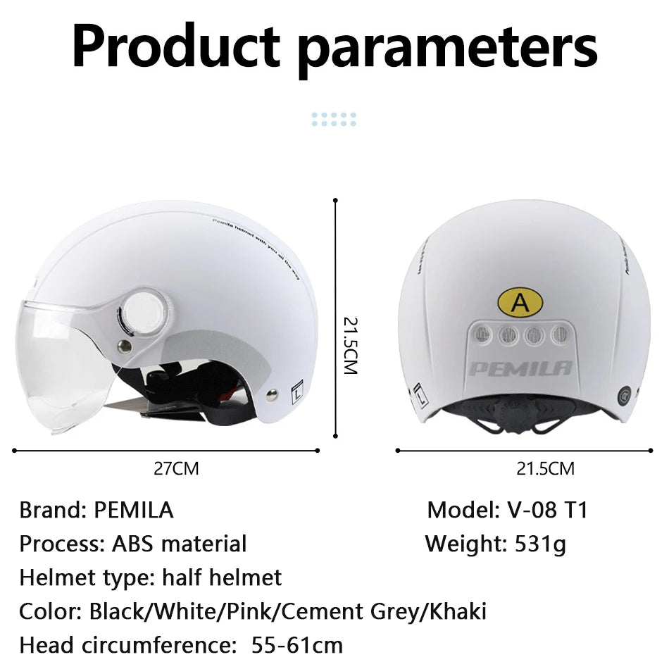 Kask rowerowy pemila z goglami, ochroną uszu i odblaskami - dla dorosłych mtb szosa e-bike