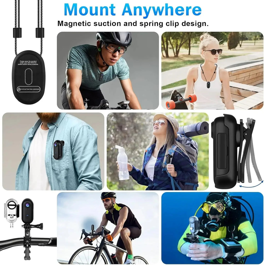 Pocket 4K Mini Action Camera | Vlog & Sports Ready