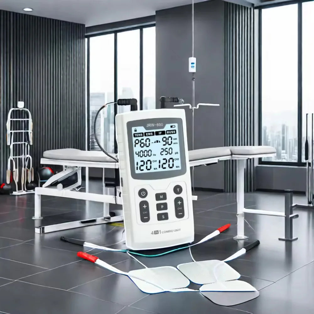 4 w 1 stymulator mięśni 4000hz | terapia ems tens ifc russ | 60 trybów uśmierzania bólu