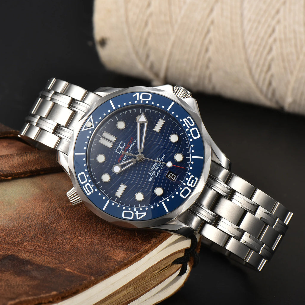 Vabena męski zegarek automatyczny 42mm nh35 | szkło szafirowe