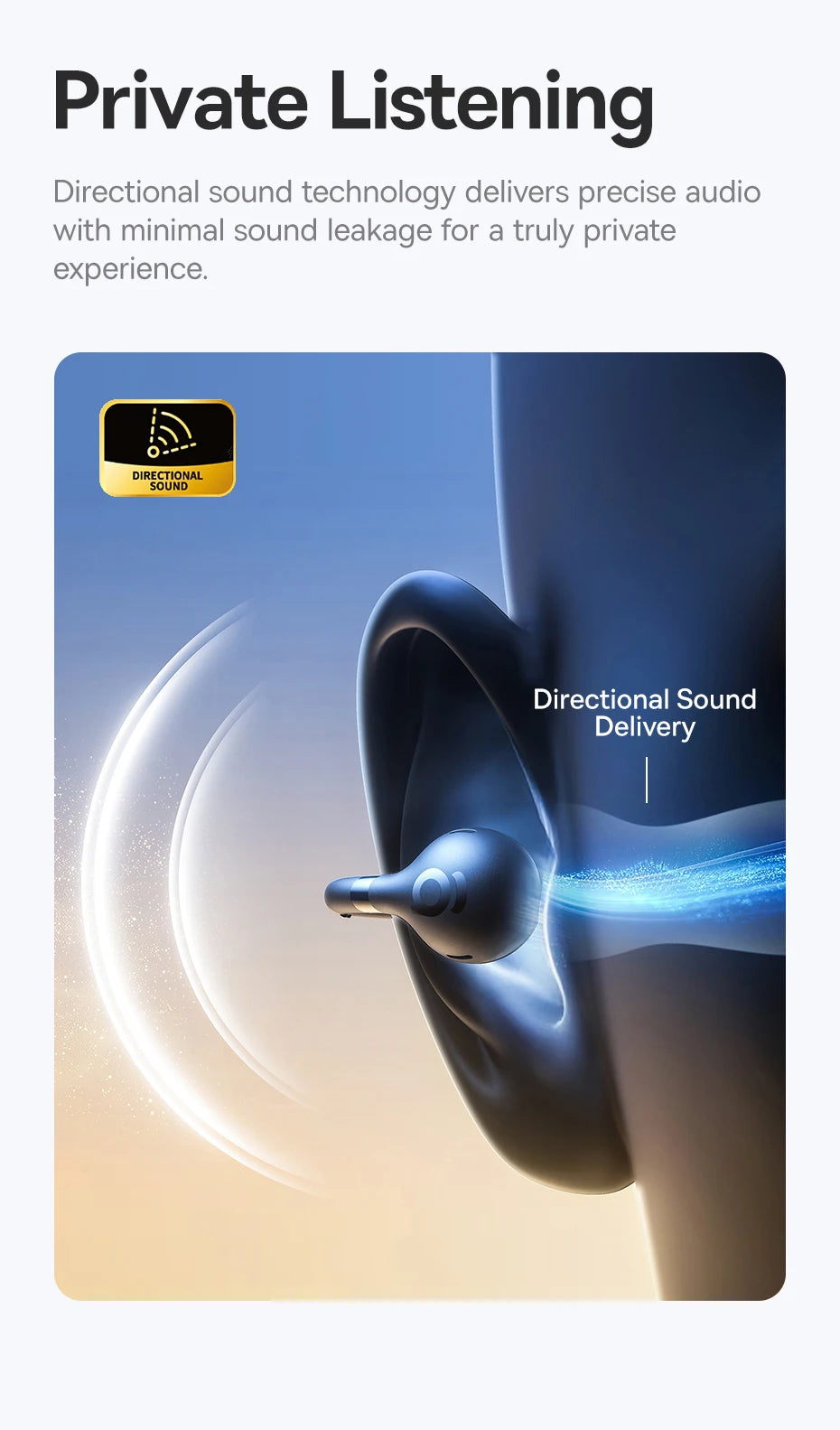 Baseus bc1 otwarte słuchawki na klips – bezprzewodowe sportowe słuchawki bluetooth 6.0 z 4 mikrofonami, super basem i ip55