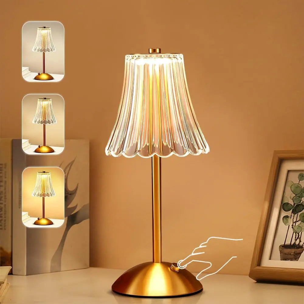 Lampa stołowa led dbf bezprzewodowa, dotykowa z regulacją jasności
