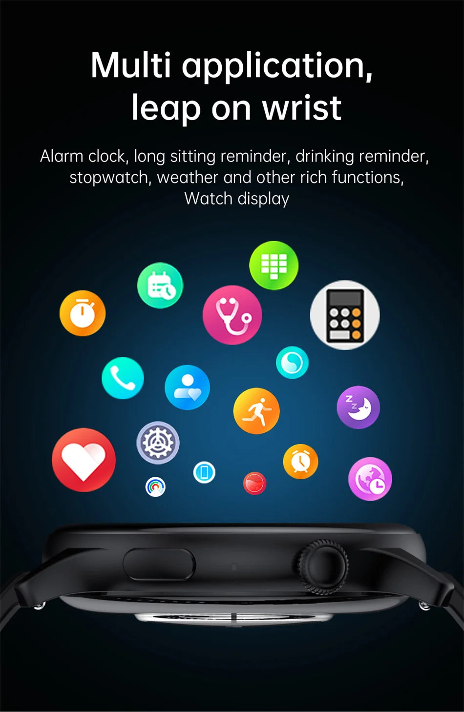 Damski elegancki smartwatch amoled z gps i rozmowami bluetooth